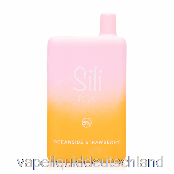 Sili Box 6000 Einweg-Vape-Flüssigkeit „Oceanside Strawberry“.